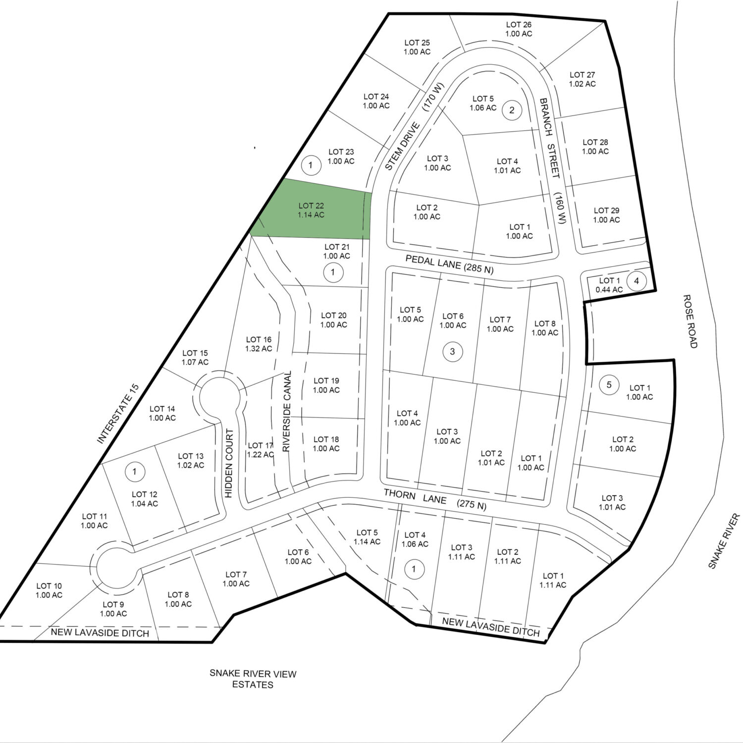 Lot 22 Block 1 Rose River Estates