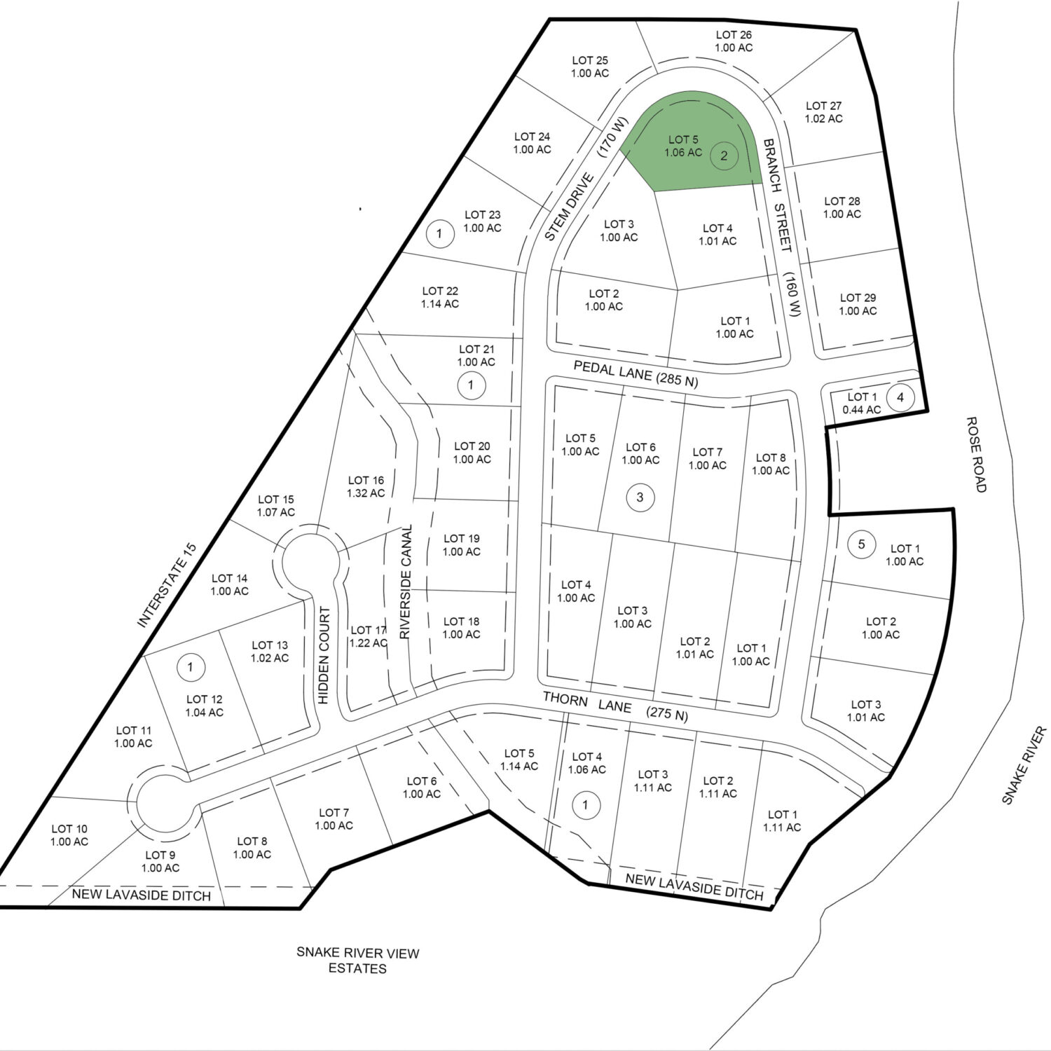 Lot 5 Block 2 Rose River Estates Blackfoot Idaho